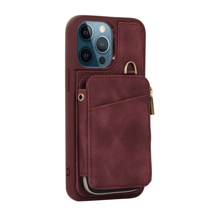Zipper Card Bag Back Cover Phone Case, For iPhone 12 Pro, For iPhone 12 Pro Max, For iPhone 11, For iPhone 11 Pro, For iPhone 11 Pro Max, For iPhone X / XS, For iPhone XR, For iPhone XS Max