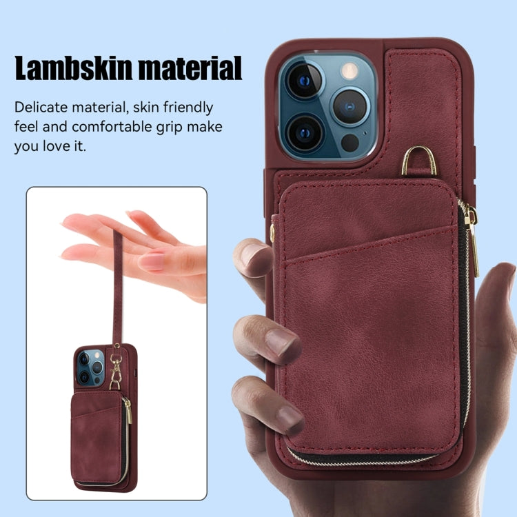 Zipper Card Bag Back Cover Phone Case, For iPhone 12 Pro, For iPhone 12 Pro Max, For iPhone 11, For iPhone 11 Pro, For iPhone 11 Pro Max, For iPhone X / XS, For iPhone XR, For iPhone XS Max