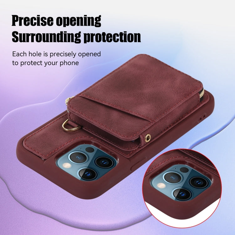 Zipper Card Bag Back Cover Phone Case, For iPhone 12 Pro, For iPhone 12 Pro Max, For iPhone 11, For iPhone 11 Pro, For iPhone 11 Pro Max, For iPhone X / XS, For iPhone XR, For iPhone XS Max