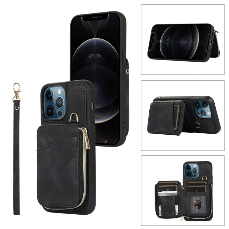 Zipper Card Bag Back Cover Phone Case, For iPhone 12 Pro, For iPhone 12 Pro Max, For iPhone 11, For iPhone 11 Pro, For iPhone 11 Pro Max, For iPhone X / XS, For iPhone XR, For iPhone XS Max