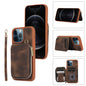 Zipper Card Bag Back Cover Phone Case, For iPhone 12 Pro, For iPhone 12 Pro Max, For iPhone 11, For iPhone 11 Pro, For iPhone 11 Pro Max, For iPhone X / XS, For iPhone XR, For iPhone XS Max