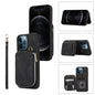 Zipper Card Bag Back Cover Phone Case, For iPhone 12 Pro, For iPhone 12 Pro Max, For iPhone 11, For iPhone 11 Pro, For iPhone 11 Pro Max, For iPhone X / XS, For iPhone XR, For iPhone XS Max