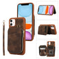 Zipper Card Bag Back Cover Phone Case, For iPhone 12 Pro, For iPhone 12 Pro Max, For iPhone 11, For iPhone 11 Pro, For iPhone 11 Pro Max, For iPhone X / XS, For iPhone XR, For iPhone XS Max
