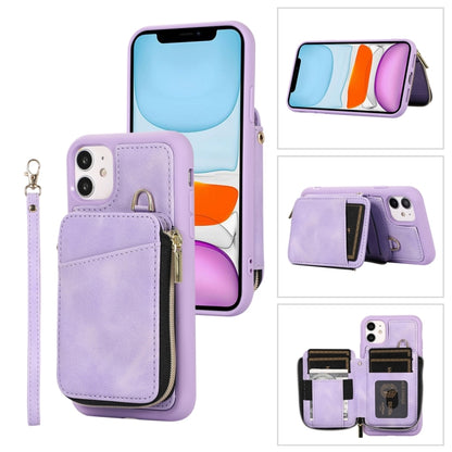 Zipper Card Bag Back Cover Phone Case, For iPhone 12 Pro, For iPhone 12 Pro Max, For iPhone 11, For iPhone 11 Pro, For iPhone 11 Pro Max, For iPhone X / XS, For iPhone XR, For iPhone XS Max
