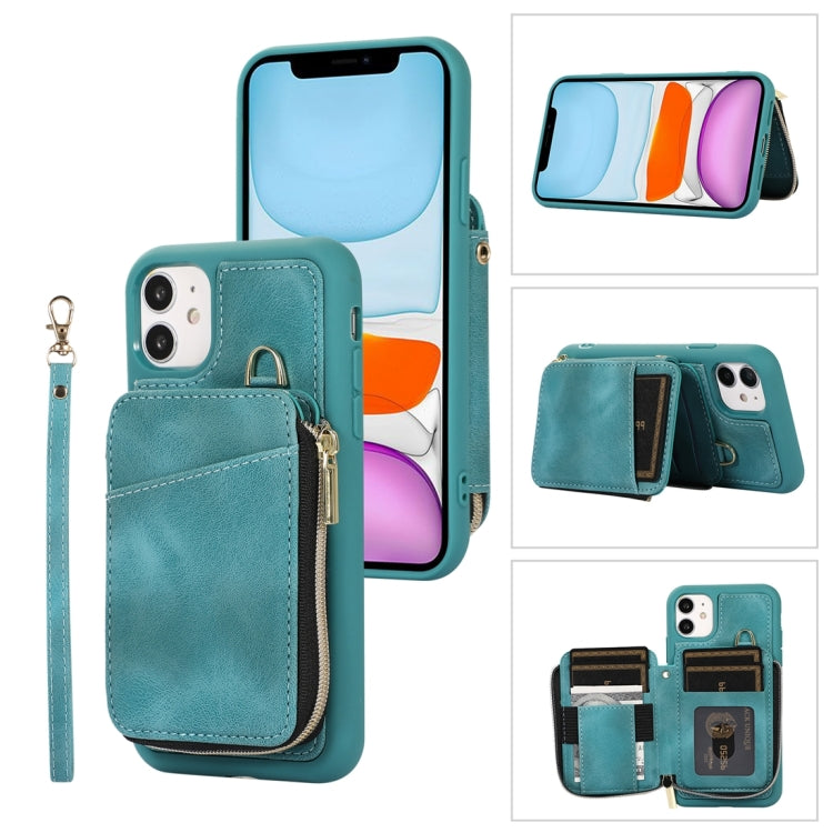 Zipper Card Bag Back Cover Phone Case, For iPhone 12 Pro, For iPhone 12 Pro Max, For iPhone 11, For iPhone 11 Pro, For iPhone 11 Pro Max, For iPhone X / XS, For iPhone XR, For iPhone XS Max