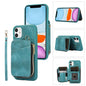 Zipper Card Bag Back Cover Phone Case, For iPhone 12 Pro, For iPhone 12 Pro Max, For iPhone 11, For iPhone 11 Pro, For iPhone 11 Pro Max, For iPhone X / XS, For iPhone XR, For iPhone XS Max