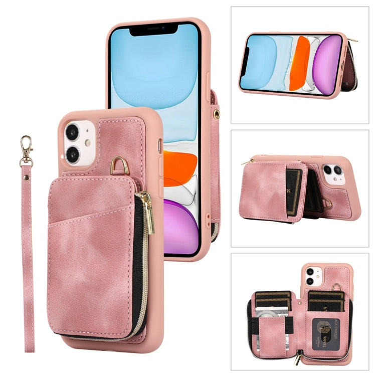 Zipper Card Bag Back Cover Phone Case, For iPhone 12 Pro, For iPhone 12 Pro Max, For iPhone 11, For iPhone 11 Pro, For iPhone 11 Pro Max, For iPhone X / XS, For iPhone XR, For iPhone XS Max
