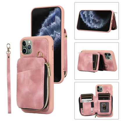 Zipper Card Bag Back Cover Phone Case, For iPhone 12 Pro, For iPhone 12 Pro Max, For iPhone 11, For iPhone 11 Pro, For iPhone 11 Pro Max, For iPhone X / XS, For iPhone XR, For iPhone XS Max