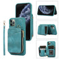 Zipper Card Bag Back Cover Phone Case, For iPhone 12 Pro, For iPhone 12 Pro Max, For iPhone 11, For iPhone 11 Pro, For iPhone 11 Pro Max, For iPhone X / XS, For iPhone XR, For iPhone XS Max