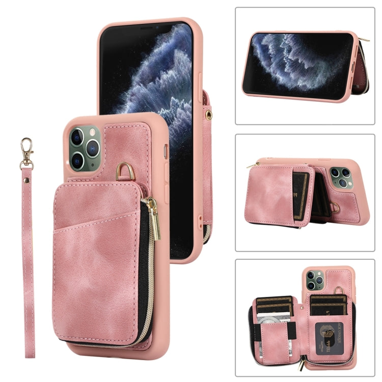 Zipper Card Bag Back Cover Phone Case, For iPhone 12 Pro, For iPhone 12 Pro Max, For iPhone 11, For iPhone 11 Pro, For iPhone 11 Pro Max, For iPhone X / XS, For iPhone XR, For iPhone XS Max