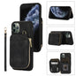 Zipper Card Bag Back Cover Phone Case, For iPhone 12 Pro, For iPhone 12 Pro Max, For iPhone 11, For iPhone 11 Pro, For iPhone 11 Pro Max, For iPhone X / XS, For iPhone XR, For iPhone XS Max