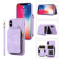 Zipper Card Bag Back Cover Phone Case, For iPhone 12 Pro, For iPhone 12 Pro Max, For iPhone 11, For iPhone 11 Pro, For iPhone 11 Pro Max, For iPhone X / XS, For iPhone XR, For iPhone XS Max