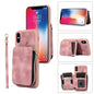 Zipper Card Bag Back Cover Phone Case, For iPhone 12 Pro, For iPhone 12 Pro Max, For iPhone 11, For iPhone 11 Pro, For iPhone 11 Pro Max, For iPhone X / XS, For iPhone XR, For iPhone XS Max