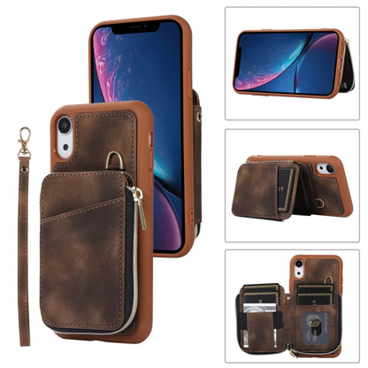 Zipper Card Bag Back Cover Phone Case, For iPhone 12 Pro, For iPhone 12 Pro Max, For iPhone 11, For iPhone 11 Pro, For iPhone 11 Pro Max, For iPhone X / XS, For iPhone XR, For iPhone XS Max