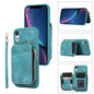 Zipper Card Bag Back Cover Phone Case, For iPhone 12 Pro, For iPhone 12 Pro Max, For iPhone 11, For iPhone 11 Pro, For iPhone 11 Pro Max, For iPhone X / XS, For iPhone XR, For iPhone XS Max