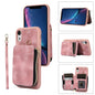 Zipper Card Bag Back Cover Phone Case, For iPhone 12 Pro, For iPhone 12 Pro Max, For iPhone 11, For iPhone 11 Pro, For iPhone 11 Pro Max, For iPhone X / XS, For iPhone XR, For iPhone XS Max