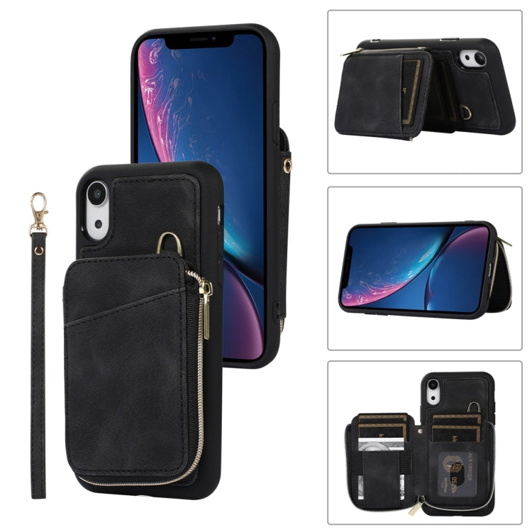 Zipper Card Bag Back Cover Phone Case, For iPhone 12 Pro, For iPhone 12 Pro Max, For iPhone 11, For iPhone 11 Pro, For iPhone 11 Pro Max, For iPhone X / XS, For iPhone XR, For iPhone XS Max