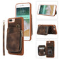 Zipper Card Bag Back Cover Phone Case, For iPhone SE 2022 / 2020 / 8 / 7, For iPhone 8 Plus / 7 Plus