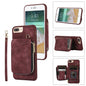 Zipper Card Bag Back Cover Phone Case, For iPhone SE 2022 / 2020 / 8 / 7, For iPhone 8 Plus / 7 Plus
