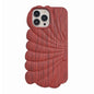 Wood Grain Shell Shape TPU Phone Case, For iPhone 14, For iPhone 14 Plus, For iPhone 14 Pro, For iPhone 14 Pro Max, For iPhone 13, For iPhone 13 Pro, For iPhone 13 Pro Max, For iPhone 12