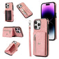 Zipper RFID Card Slot Phone Case with Short Lanyard, For iPhone 12 mini, For iPhone 12 / 12 Pro, For iPhone 12 Pro Max, For iPhone 11, For iPhone 11 Pro, For iPhone 11 Pro Max