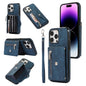 Zipper RFID Card Slot Phone Case with Short Lanyard, For iPhone 12 mini, For iPhone 12 / 12 Pro, For iPhone 12 Pro Max, For iPhone 11, For iPhone 11 Pro, For iPhone 11 Pro Max