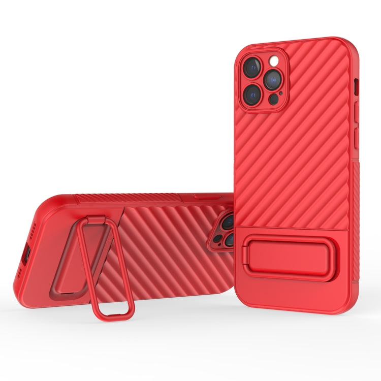 Wavy Texture TPU Phone Case with Lens Film, For iPhone 13, For iPhone 13 Pro, For iPhone 13 Pro Max, For iPhone 12, For iPhone 12 Pro Max, For iPhone 12 Pro, For iPhone 11 Pro, For iPhone XS Max