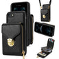 Zipper Hardware Card Wallet Phone Case, For iPhone 6s Plus / 6 Plus, For iPhone 6s / 6