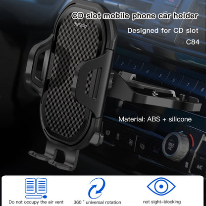 Yesido C84 360 Degree Rotating CD Port Car Phone Holder