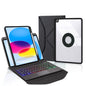 Z10B-AS Pen Slot Touchpad Backlight Bluetooth Keyboard Leather Tablet Case, For iPad 2022 / 2025