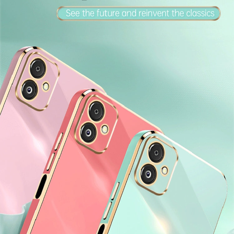XINLI Straight Edge 6D Electroplate TPU Phone Case, For Samsung Galaxy F14 5G, For Samsung Galaxy M14 5G, For Samsung Galaxy A04e 4G