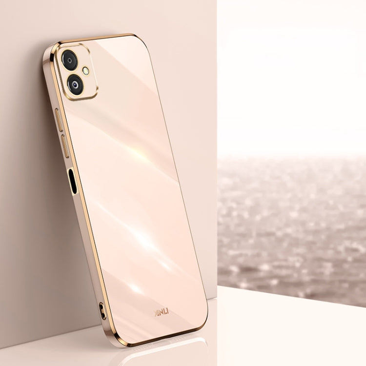 XINLI Straight Edge 6D Electroplate TPU Phone Case, For Samsung Galaxy F14 5G, For Samsung Galaxy M14 5G, For Samsung Galaxy A04e 4G