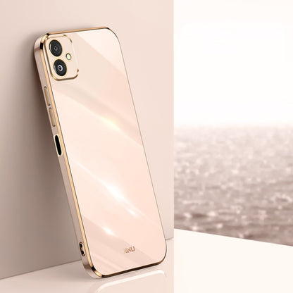 XINLI Straight Edge 6D Electroplate TPU Phone Case, For Samsung Galaxy F14 5G, For Samsung Galaxy M14 5G, For Samsung Galaxy A04e 4G