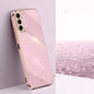 XINLI Straight Edge 6D Electroplate TPU Phone Case, For Samsung Galaxy F14 5G, For Samsung Galaxy M14 5G, For Samsung Galaxy A04e 4G