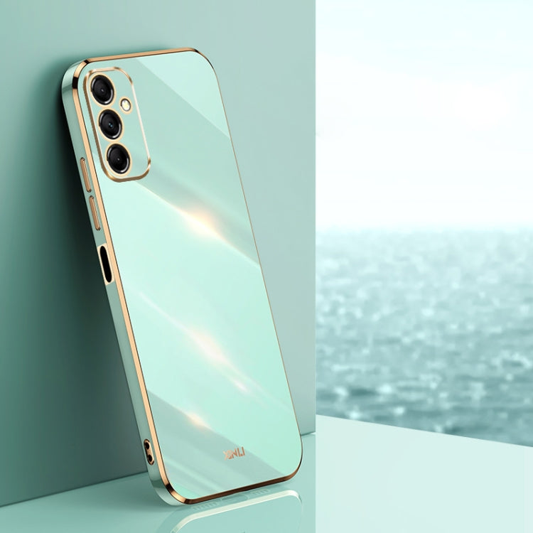 XINLI Straight Edge 6D Electroplate TPU Phone Case, For Samsung Galaxy F14 5G, For Samsung Galaxy M14 5G, For Samsung Galaxy A04e 4G