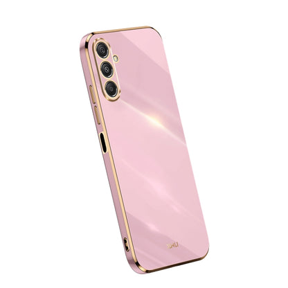 XINLI Straight Edge 6D Electroplate TPU Phone Case, For Samsung Galaxy A05, For Samsung Galaxy A05s, For Samsung Galaxy M34 5G, For Samsung Galaxy A25 5G, For Samsung Galaxy S23 FE 5G, For Samsung Galaxy M54 5G