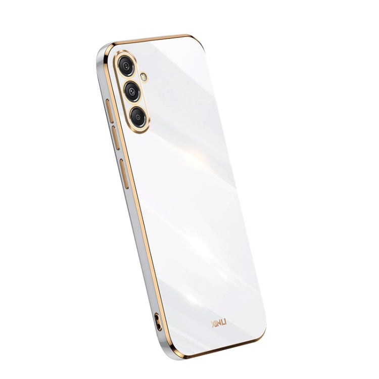 XINLI Straight Edge 6D Electroplate TPU Phone Case, For Samsung Galaxy A05, For Samsung Galaxy A05s, For Samsung Galaxy M34 5G, For Samsung Galaxy A25 5G, For Samsung Galaxy S23 FE 5G, For Samsung Galaxy M54 5G