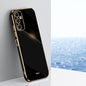 XINLI Straight Edge 6D Electroplate TPU Phone Case, For Samsung Galaxy A05, For Samsung Galaxy A05s, For Samsung Galaxy M34 5G, For Samsung Galaxy A25 5G, For Samsung Galaxy S23 FE 5G, For Samsung Galaxy M54 5G