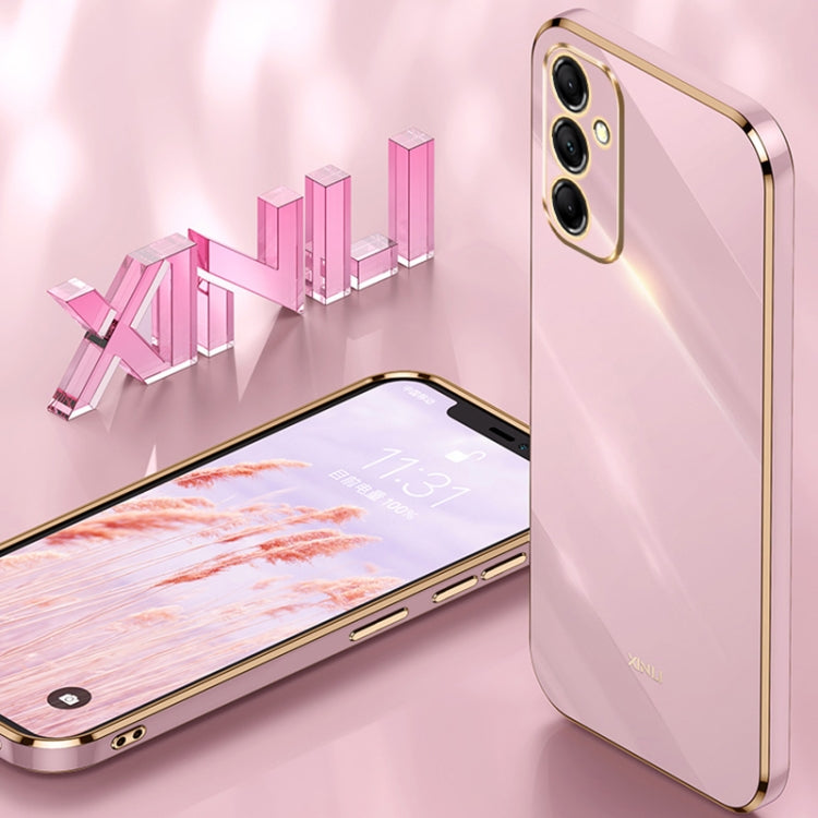 XINLI Straight Edge 6D Electroplate TPU Phone Case, For Samsung Galaxy A55, For Samsung Galaxy A35 5G, For Samsung Galaxy S24 Ultra 5G, For Samsung Galaxy S24+ 5G, For Samsung Galaxy S24 5G, For Samsung Galaxy A15