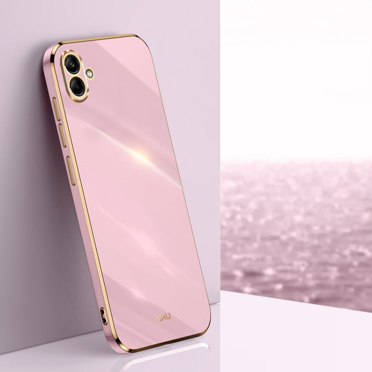 XINLI Straight Edge 6D Electroplate TPU Phone Case, For Samsung Galaxy F14 5G, For Samsung Galaxy M14 5G, For Samsung Galaxy A04e 4G