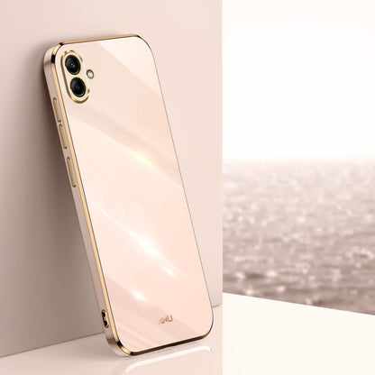 XINLI Straight Edge 6D Electroplate TPU Phone Case, For Samsung Galaxy F14 5G, For Samsung Galaxy M14 5G, For Samsung Galaxy A04e 4G
