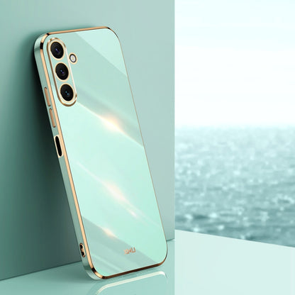 XINLI Straight Edge 6D Electroplate TPU Phone Case, For Samsung Galaxy A05, For Samsung Galaxy A05s, For Samsung Galaxy M34 5G, For Samsung Galaxy A25 5G, For Samsung Galaxy S23 FE 5G, For Samsung Galaxy M54 5G