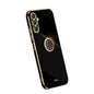 XINLI Straight Edge 6D Electroplate TPU Phone Case with Ring Holder, For Samsung Galaxy A05, For Samsung Galaxy A05s, For Samsung Galaxy M34 5G, For Samsung Galaxy A25 5G, For Samsung Galaxy S23 FE 5G, For Samsung Galaxy M54 5G