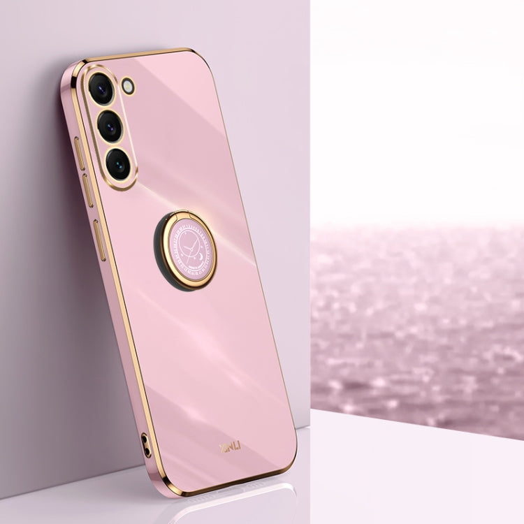 XINLI Straight Edge 6D Electroplate TPU Phone Case with Ring Holder, For Samsung Galaxy A15, For Samsung Galaxy A55, For Samsung Galaxy A35 5G, For Samsung Galaxy S24 Ultra 5G, For Samsung Galaxy S24+ 5G, For Samsung Galaxy S24 5G