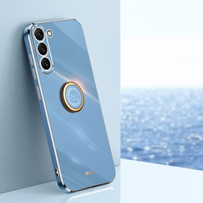 XINLI Straight Edge 6D Electroplate TPU Phone Case with Ring Holder, For Samsung Galaxy A15, For Samsung Galaxy A55, For Samsung Galaxy A35 5G, For Samsung Galaxy S24 Ultra 5G, For Samsung Galaxy S24+ 5G, For Samsung Galaxy S24 5G