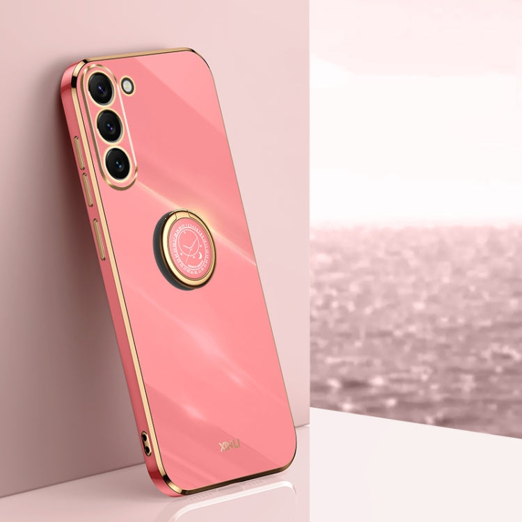 XINLI Straight Edge 6D Electroplate TPU Phone Case with Ring Holder, For Samsung Galaxy A15, For Samsung Galaxy A55, For Samsung Galaxy A35 5G, For Samsung Galaxy S24 Ultra 5G, For Samsung Galaxy S24+ 5G, For Samsung Galaxy S24 5G