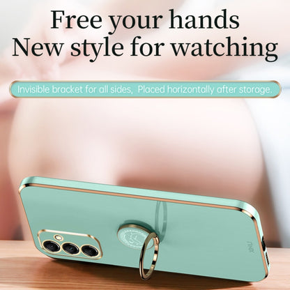 XINLI Straight Edge 6D Electroplate TPU Phone Case with Ring Holder, For Samsung Galaxy A15, For Samsung Galaxy A55, For Samsung Galaxy A35 5G, For Samsung Galaxy S24 Ultra 5G, For Samsung Galaxy S24+ 5G, For Samsung Galaxy S24 5G
