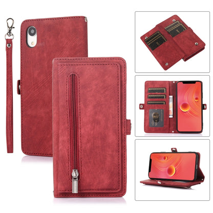 Zipper Card Slot Buckle Wallet Leather Phone Case, For iPhone 8 / 7 / SE 2020 2022, For iPhone XR, For iPhone 11, For iPhone 13 Pro, For iPhone 13 Pro Max