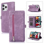 Zipper Card Slot Buckle Wallet Leather Phone Case, For iPhone 8 / 7 / SE 2020 2022, For iPhone XR, For iPhone 11, For iPhone 13 Pro, For iPhone 13 Pro Max