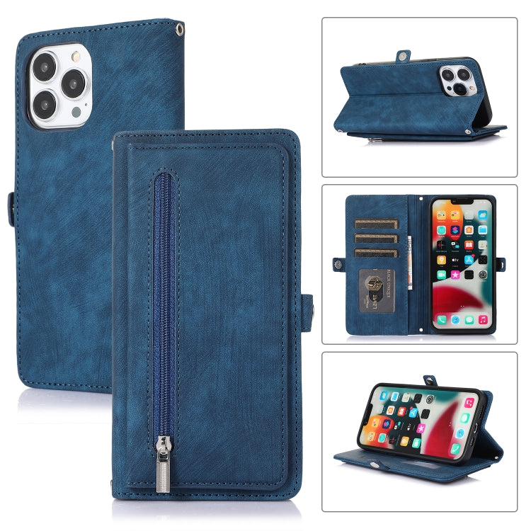 Zipper Card Slot Buckle Wallet Leather Phone Case, For iPhone 8 / 7 / SE 2020 2022, For iPhone XR, For iPhone 11, For iPhone 13 Pro, For iPhone 13 Pro Max